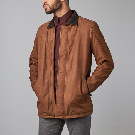 Leather Jacket // Tan (XL)