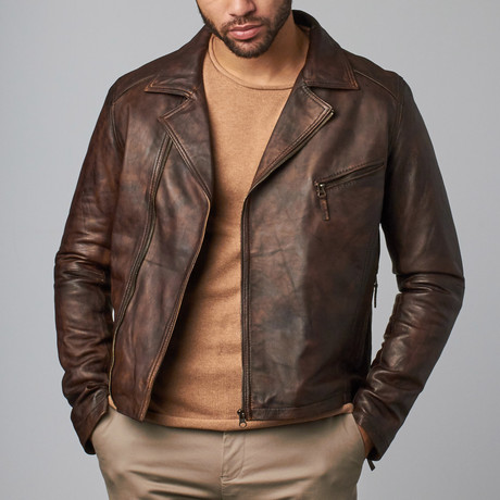 Leather Jacket // Brown (S)