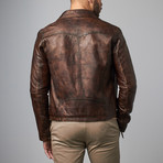 Leather Jacket // Brown (M)