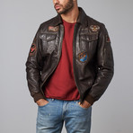 Turndown Collar Jacket // Brown (S)