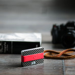 N Wallet // Wood + Key Insert (Red)