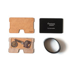 N Wallet // Wood + Key Insert (Red)