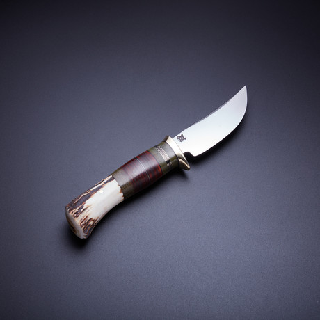 Sambar Stag + Horsehide Hunter Knife