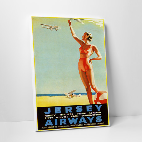 Jersey Airways (20"W x 30"H x 0.75"D)