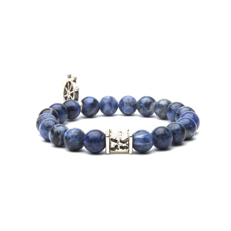 Sea Sediment Steering Wheel // Blue + Silver