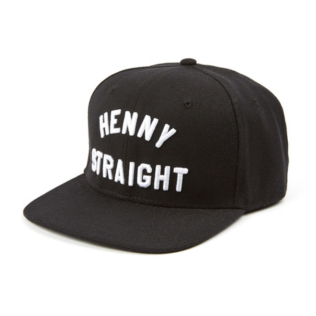 Henny Straight Snapback // Black