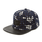 Feather Plaid Cap // Blue