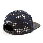 Feather Plaid Cap // Blue