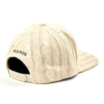 Knit Snapback // White