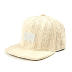 Knit Snapback // White