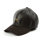 Leather Dad Cap // Black