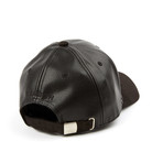 Leather Dad Cap // Black