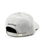 Melton Wool Dad Cap // Grey