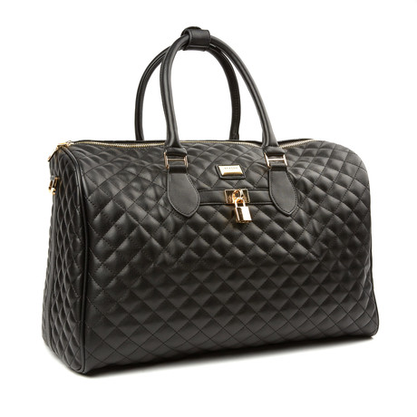 Townline Quilted Duffle Bag // Black