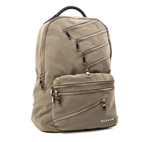 Yorkville Suede Backpack // Grey