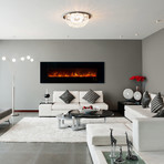 CLX 2 Series // Recessed + Wall Mount Electric Fireplace (45")