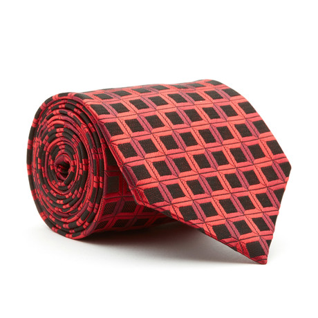 Handmade Tie // Red + Black Check
