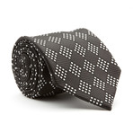 Handmade Silk Tie // Checkerd Black