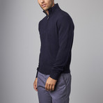 Valentino // Half Zip Sweater // Midnight Blue (XL)
