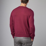 Wool Crew Neck Sweater // Magenta (S)