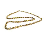 Flat Iron Thin Gold Necklace