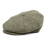 Tweed Ripley Flat Cap // Camo Herringbone (S)