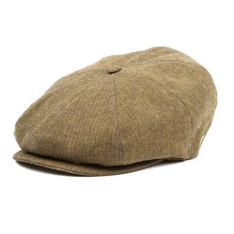 Tweed Ripley Flat Cap // Herringbone Check (S)