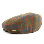 Tweed Ripley Flat Cap // Russet Plaid (L)