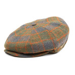 Tweed Ripley Flat Cap // Russet Plaid (L)