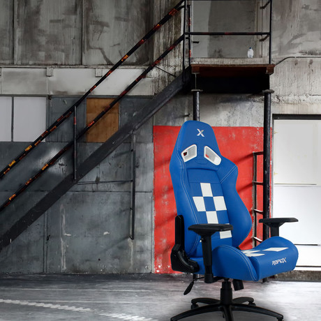 Gaming Chair // Blue + White