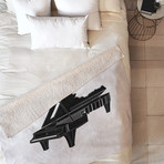 Music Is The Key 1 // Fleece Throw Blanket (Medium)