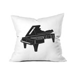 Music Is The Key 1 // Throw Pillow (18" x 18")