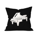 Music Is The Key 2 // Throw Pillow (18" x 18")