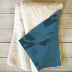 Glass BG // Fleece Throw Blanket (Medium)