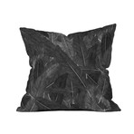 Feathered Dark // Throw Pillow (18" x 18")