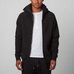 A4 Relaxed Fit Zip-Up // Black (L)