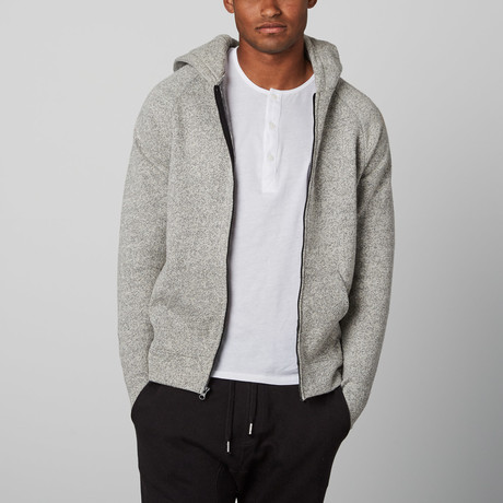AROS // A4 Relaxed Fit Zip-Up // Heather Grey (S)