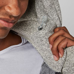 AROS // A4 Relaxed Fit Zip-Up // Heather Grey (S)