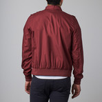 Members Only // Iconic Racer Jacket // Burgundy (L)