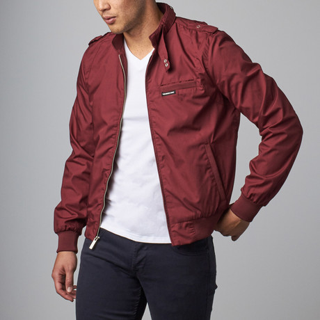 Members Only // Iconic Racer Jacket // Burgundy (S)