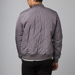 Oval Quilted Bomber // Grey (2XL)
