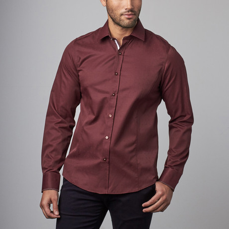 Modern Dress Shirt // Burgundy (S)