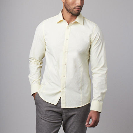 Lyon Dress Shirt // Pale Yellow (S)