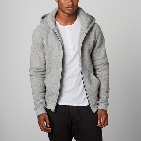A2 Fitted Zip-up // Heather Grey (S)