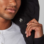 A4 Relaxed Fit Zip-Up // Black (M)