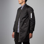 Elongated MA-1 Bomber // Black (XL)