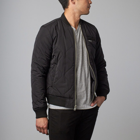 Members Only // Oval Quilted Bomber // Black (S)