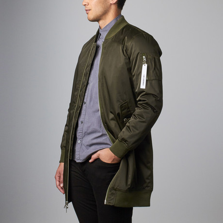 Members Only // Elongated MA-1 Bomber // Green (S)