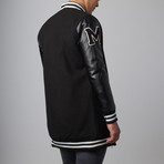 Varsity Long Jacket // Black (L)