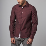 Sleek Dress Shirt // Burgundy (2XL)